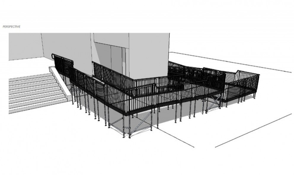 Olympia Grand ramp 3D drawing