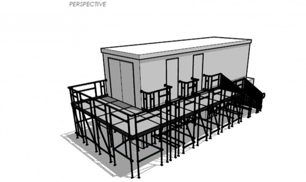 Weigh Cabin Platform & Steps drawing