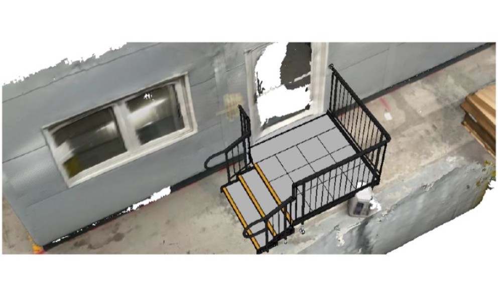 3D Step Design for Temporary School Blocks