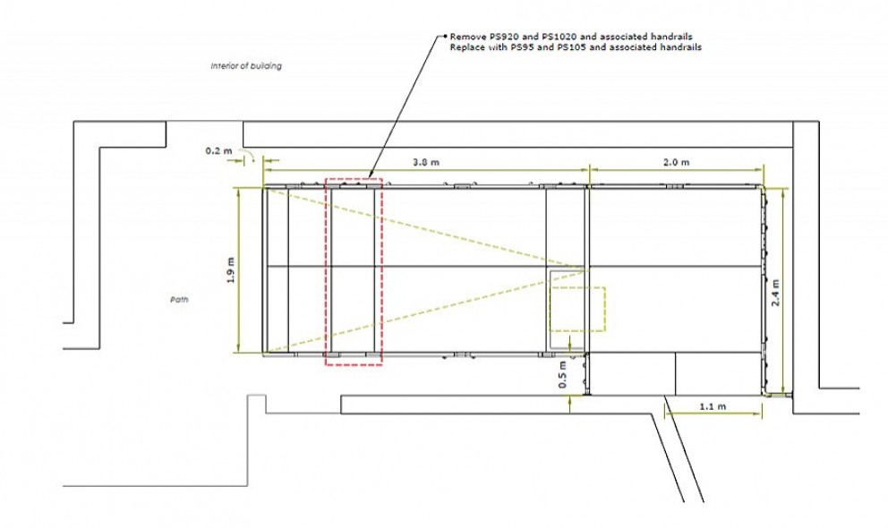 access hatch ramp drawing 