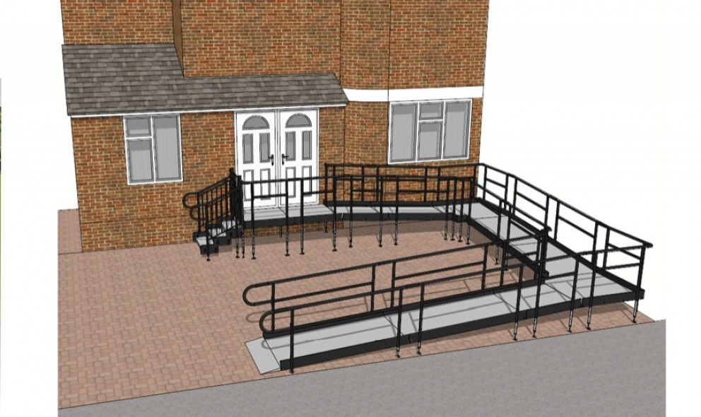 adjustable door ramp drawing