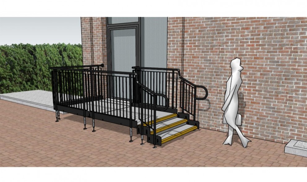 full compliant access ramp drawing