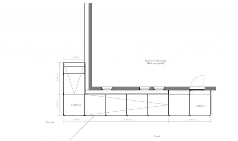 Argoed High School technical ramp drawing 