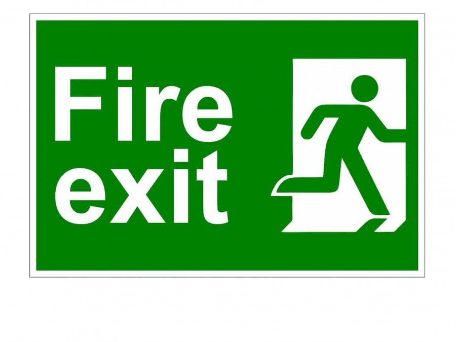 Fire escape guide for disabled people