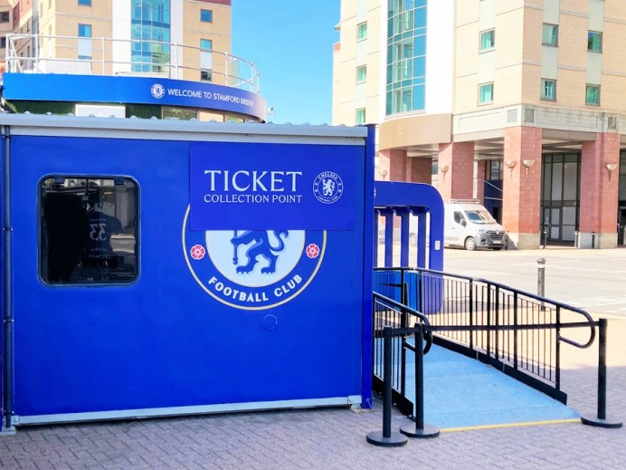 Temporary ramp for Chelsea FC