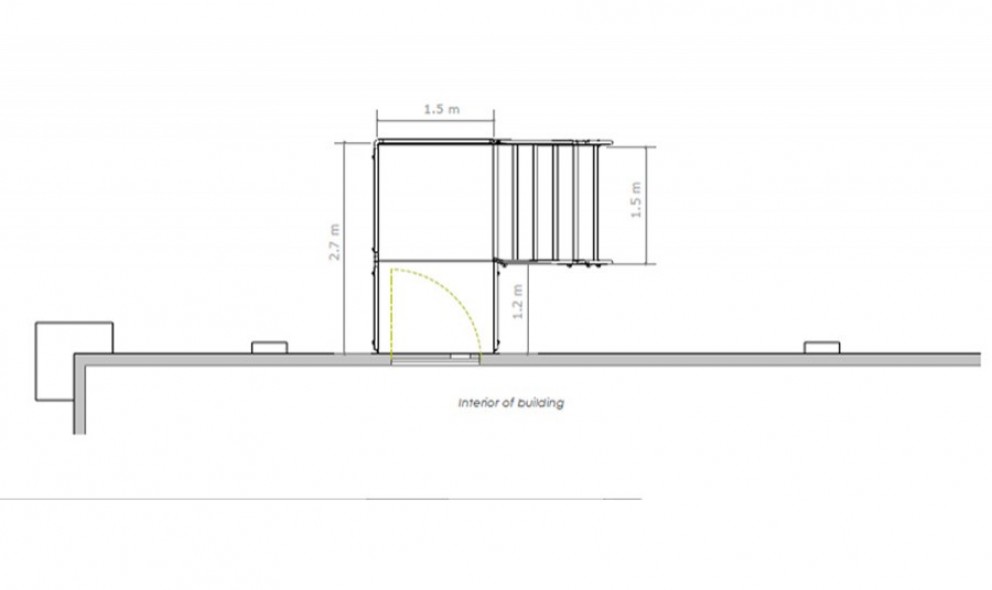 steel wheelchair ramp drawing 