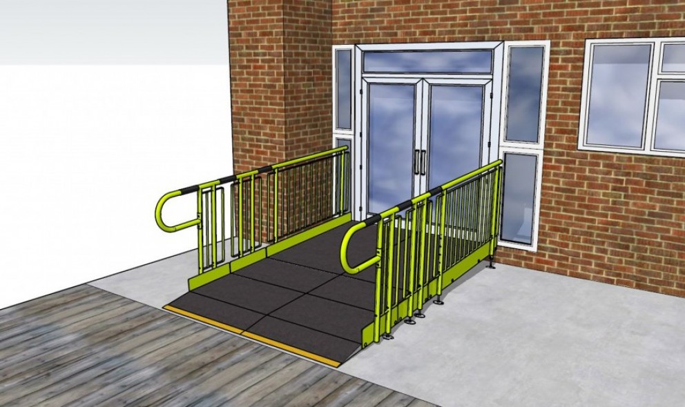 ramp drawing at Hill Park School 