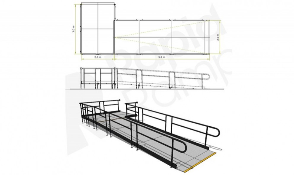 temporary ramp design for the Alexandra Stadium