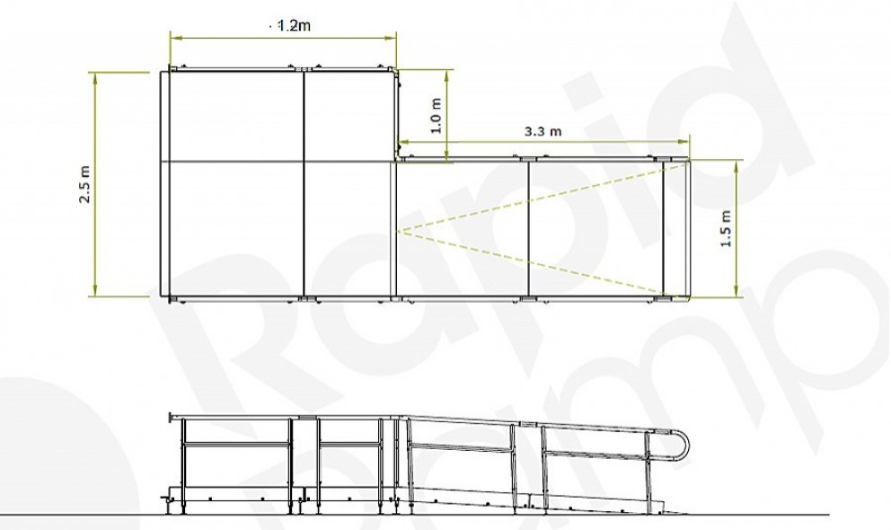 2d ramp drawing, Lingfield Primary School