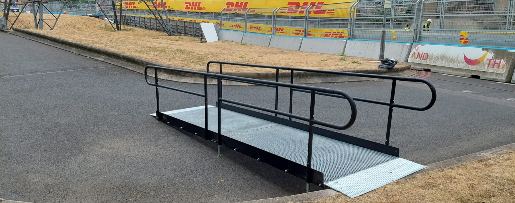 ramps for London E-Prix, ExCeL London