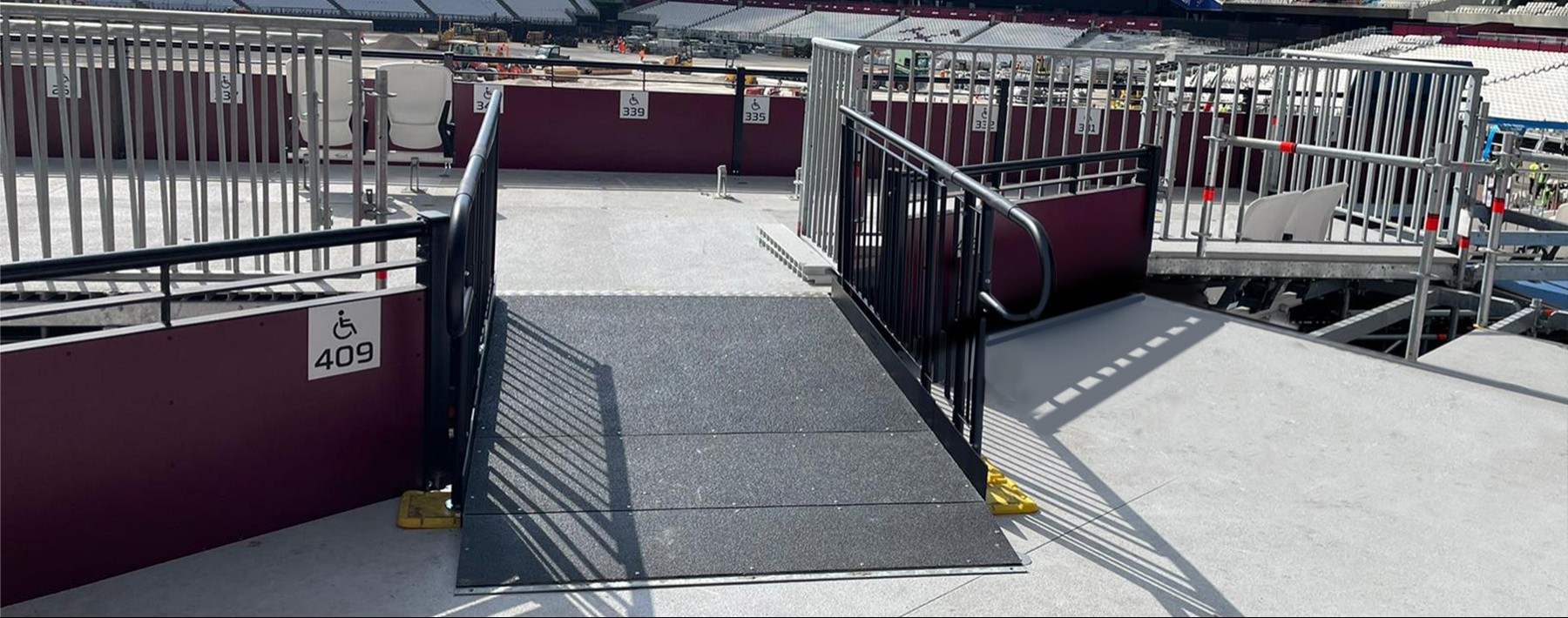 ​London Stadium, Home of West Ham United modular ramp