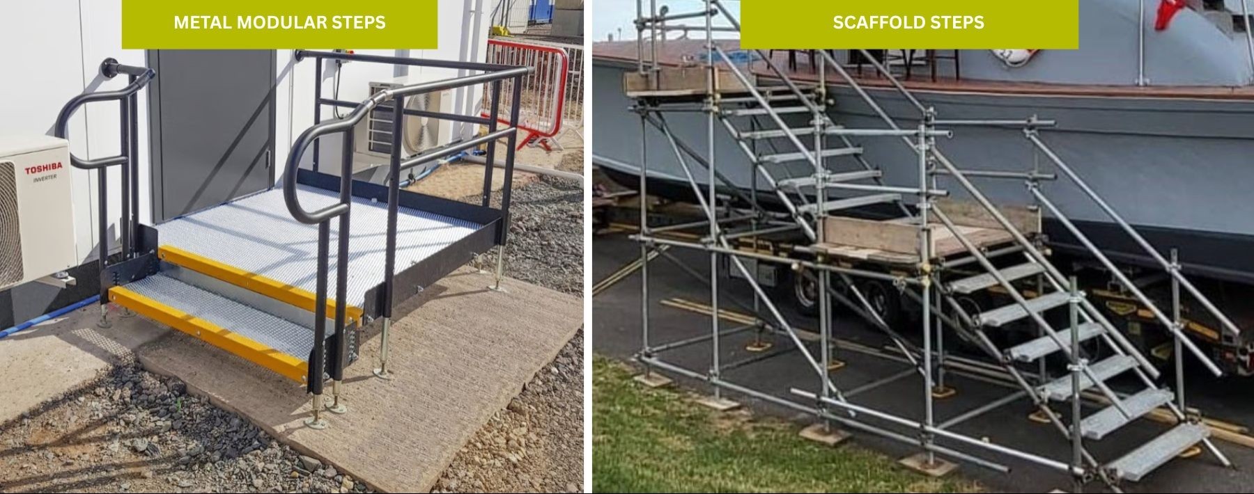 scaffold steps vs modular steps