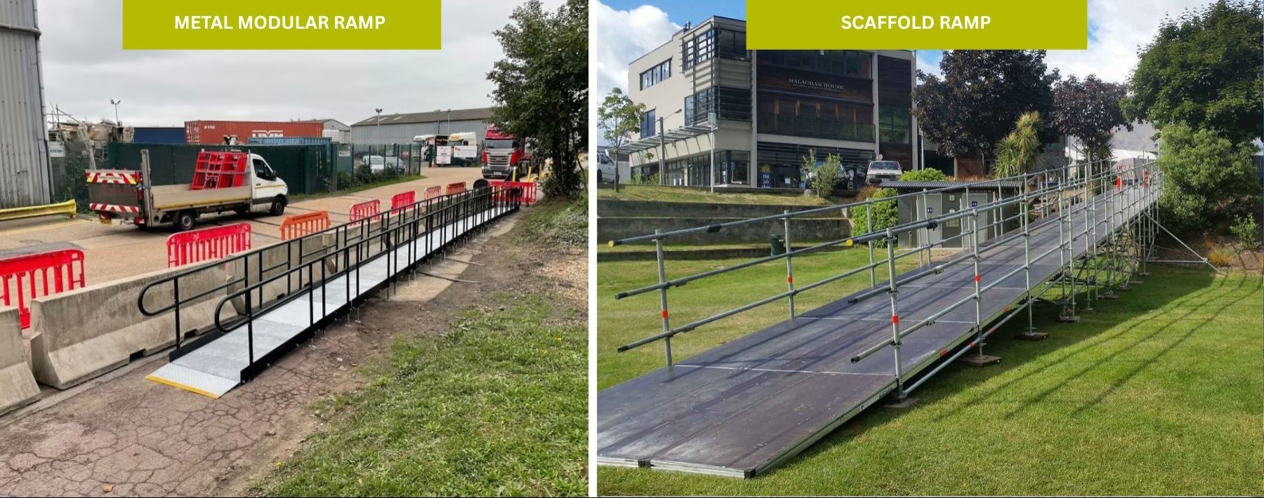 scaffold ramp vs modular ramp