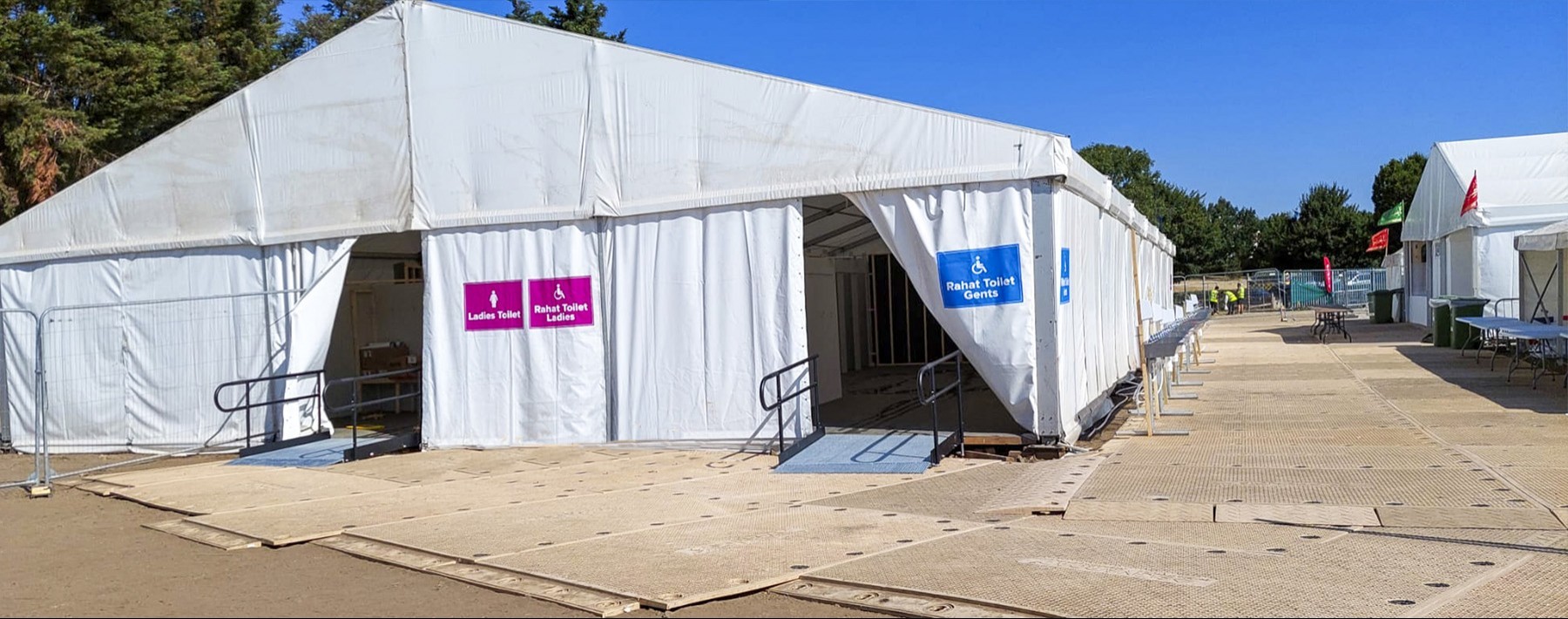 temporary marquee ramps, Mohammedi Park Complex top image  