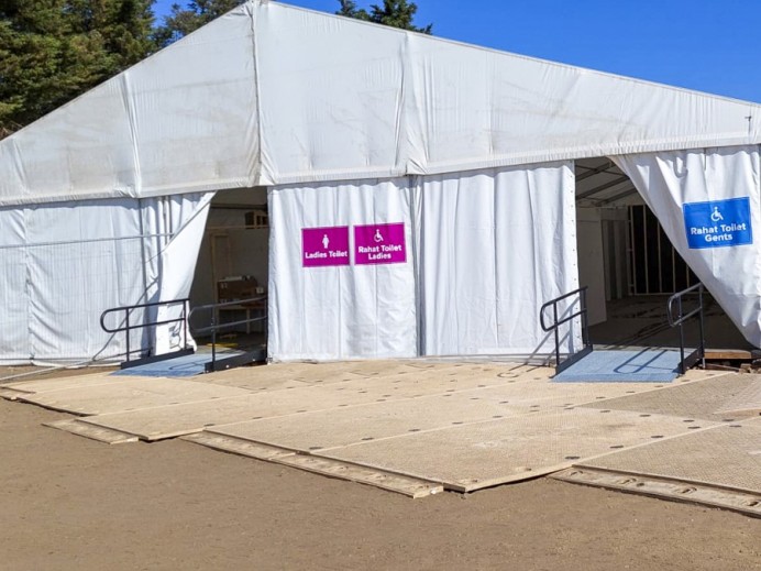 temporary marquee ramps, Mohammedi Park Complex image 2