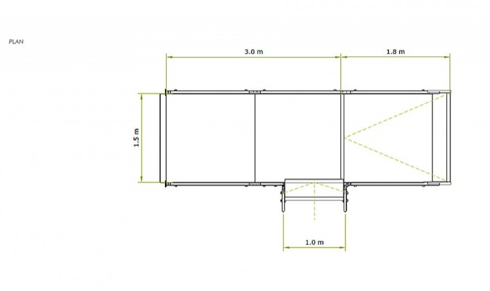 CAD drawing of ramp, Queen Mary's Hospital