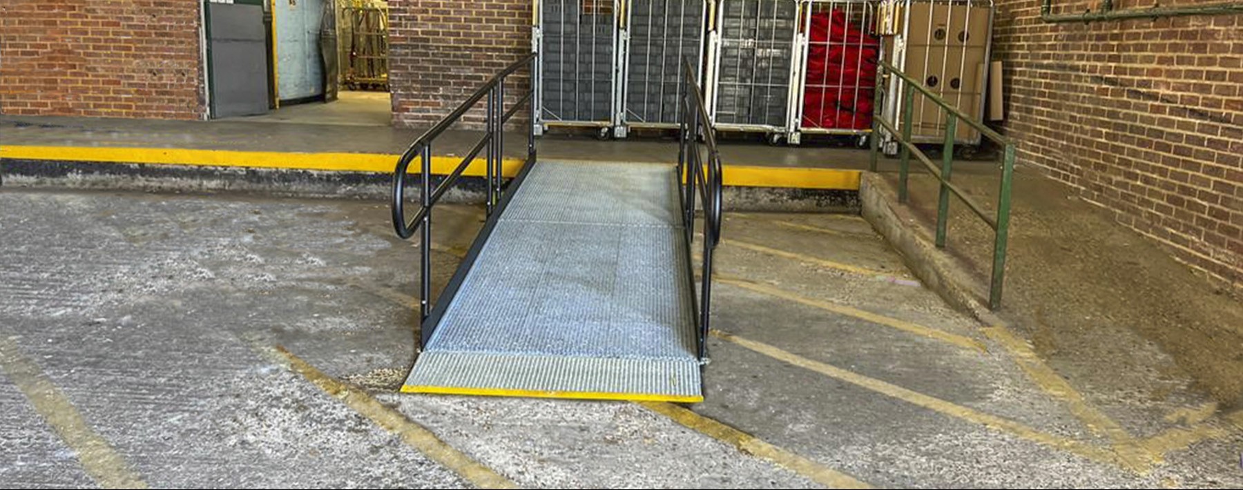 Ramp for trolleys, royal mail case study