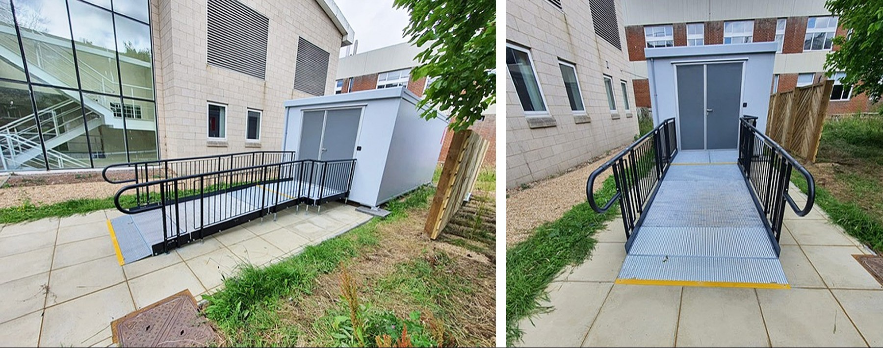 Ramp to portacabin, University of Sussex  images