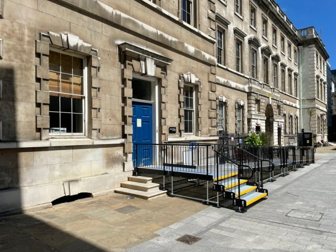 Steps for Grade I listed Hospital photo