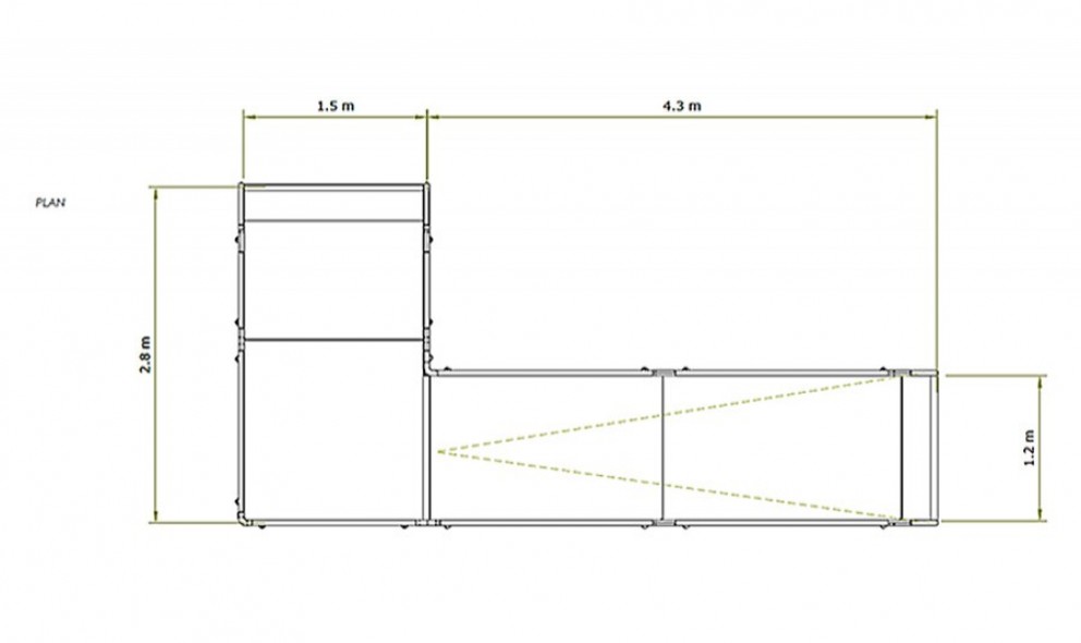 2d ramp drawing of the church ramp