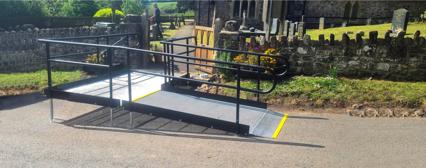 Church ramp, St Mary’s Llanvair Discoed Church