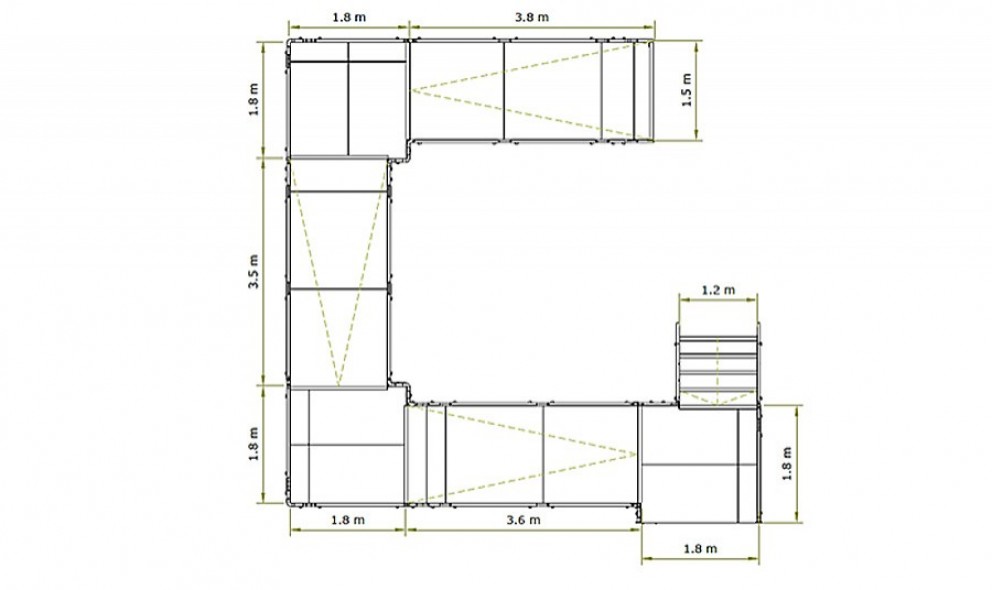 2D stage ramp design, Elizabeth-Fort