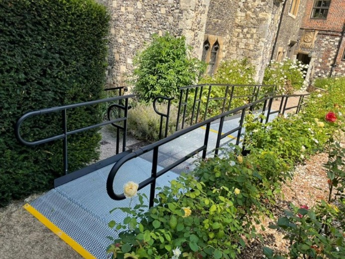 temporary walkway,  The Precincts, Canterbury Cathedral photos