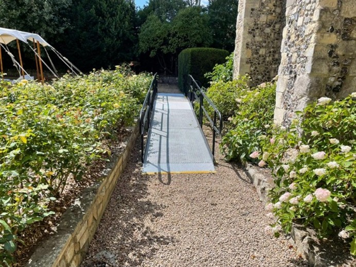 temporary walkway,  The Precincts, Canterbury Cathedral images