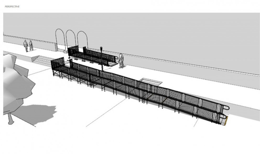 Westminster ramp 3d drawing 