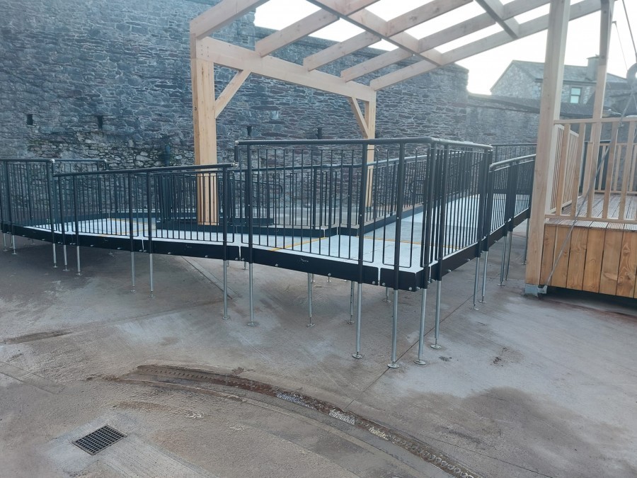 Modular Stage Ramp, Elizabeth Fort, Cork | Rapid Ramp