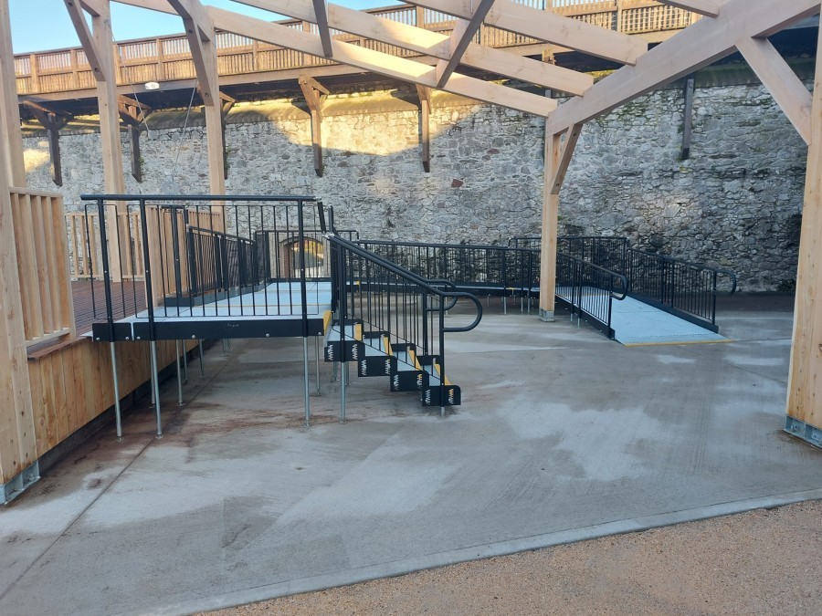 Modular Stage Ramp, Elizabeth Fort, Cork | Rapid Ramp