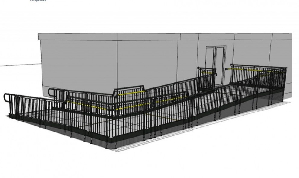 metal walkway drawing 