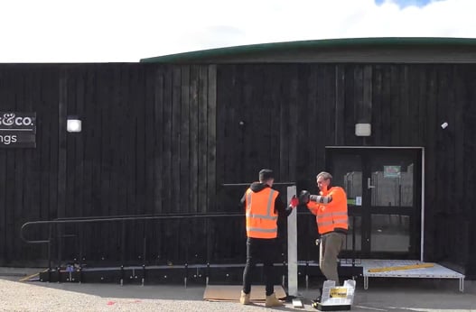 Ramp installation example 