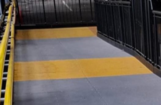Slip-Resistant GRP Platform on a ramp