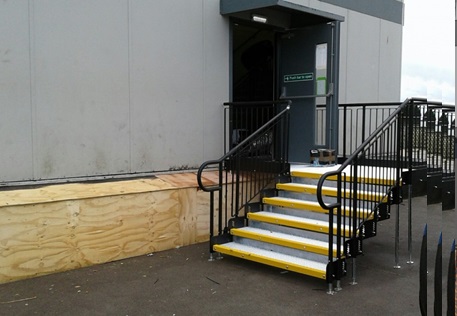 Fire exit ramps