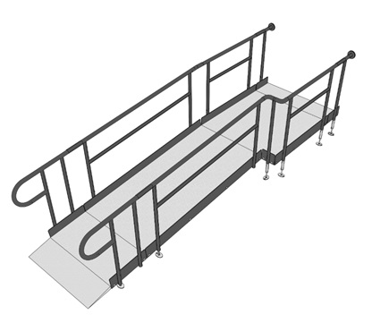 Wide Wheelchair Ramps for accessible doors 