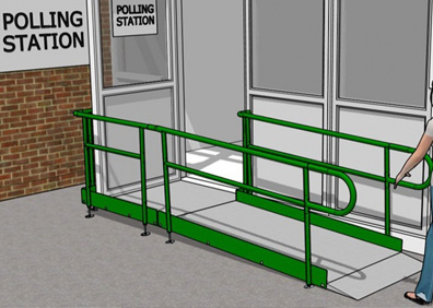 Temporary Ramp for Polling Stations
