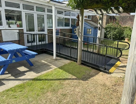 ramp to a reception classroom