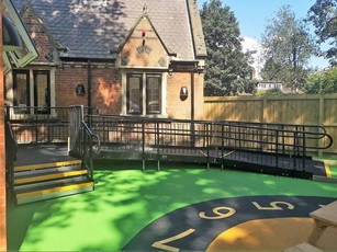 ramp ground surface- Rubber Crumb