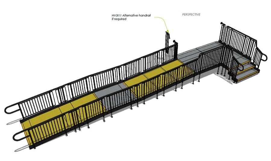 Ramp for Bannockburn Primary School, Stirling, Scotland