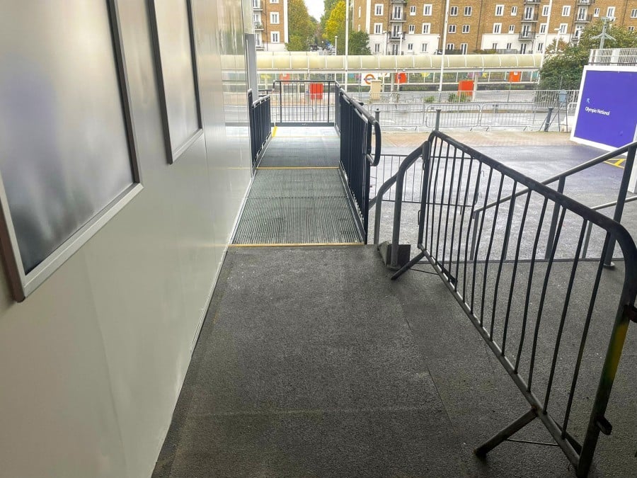 ramp installation, Olympia Grand, London