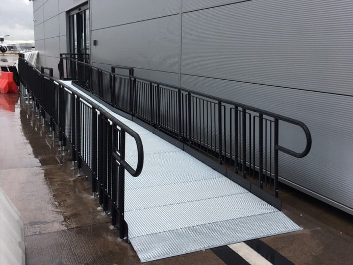 semi permanent wheelchair ramps,Manchester Airport