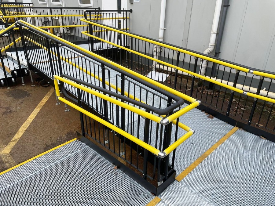 Nearest Rail Ramp Rust-proof steel ramps & steps for Network Rail, Bolton