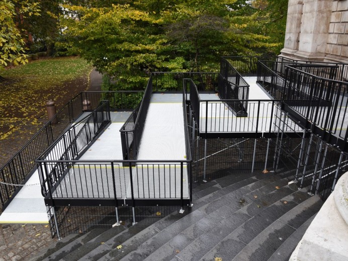 accessibility ramps for historic buildings - St Paul’s Cathedral, London