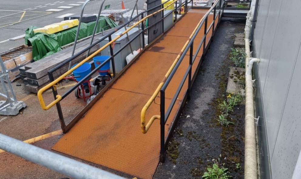 Rusted Ramp Rust-proof steel ramps & steps for Network Rail, Bolton
