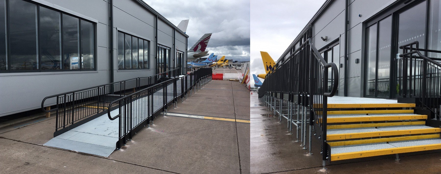 semi permanent wheelchair ramps,Manchester Airport