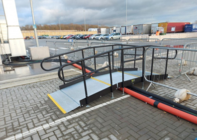 modular ramp for Lorry Park, Kent