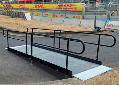 ramp for London E-Prix, ExCeL London