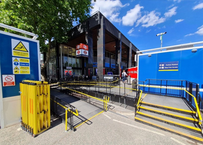 Wheelchair ramp London - Euston Station