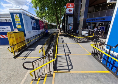 Wheelchair ramp London - Euston Station